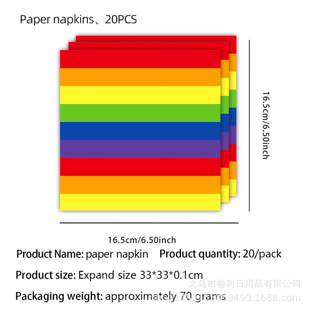 Rainbow Themed Birthday Party Supplies Rainbow Party Decoration Banner Flag Party Tablecloth Paper Plate Paper Cup