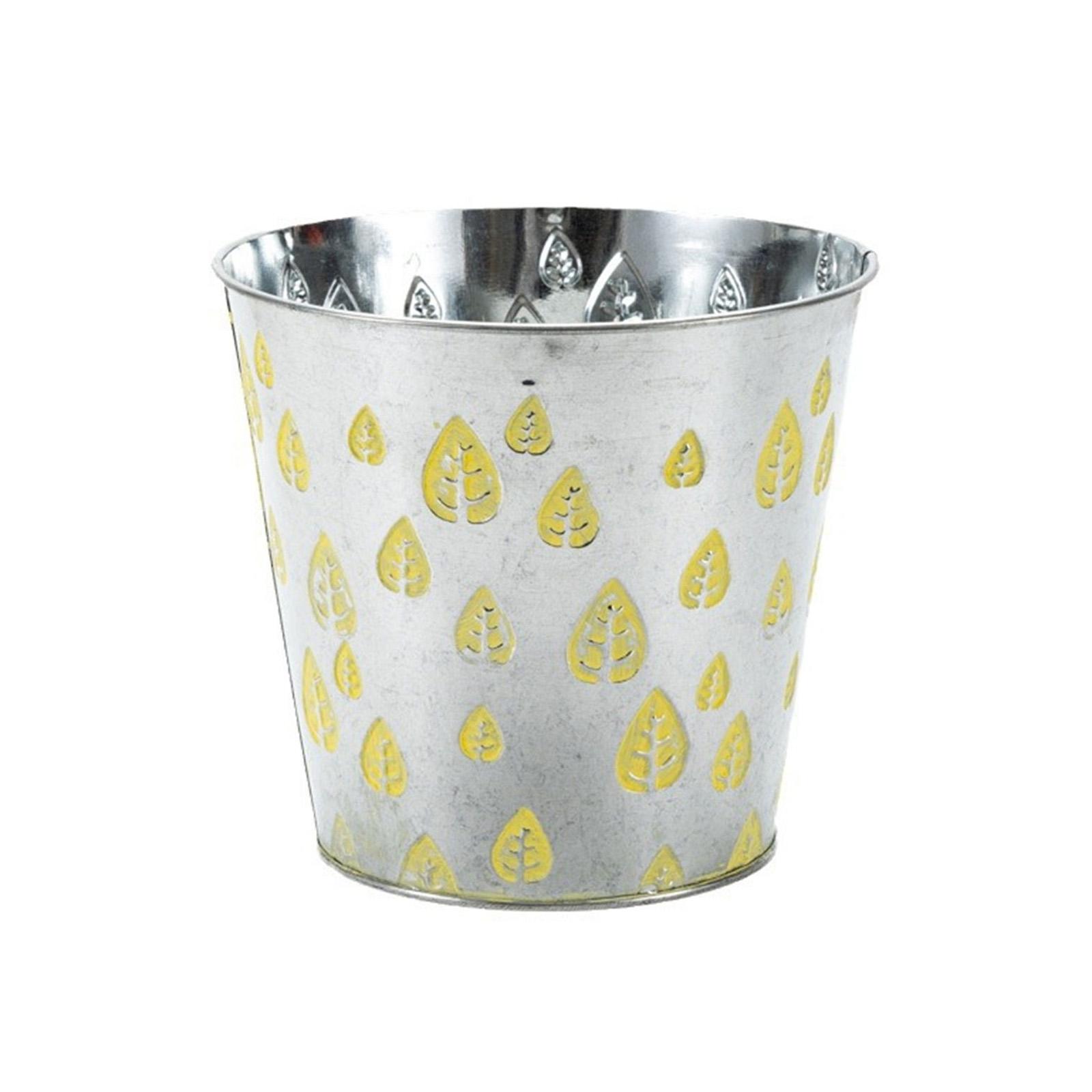 

Винтажное ведро для цветов, металлическая ваза для цветов, фермерский французский металлический горшок для цветов, металлический цветочный контейнер, ведро для цветов L