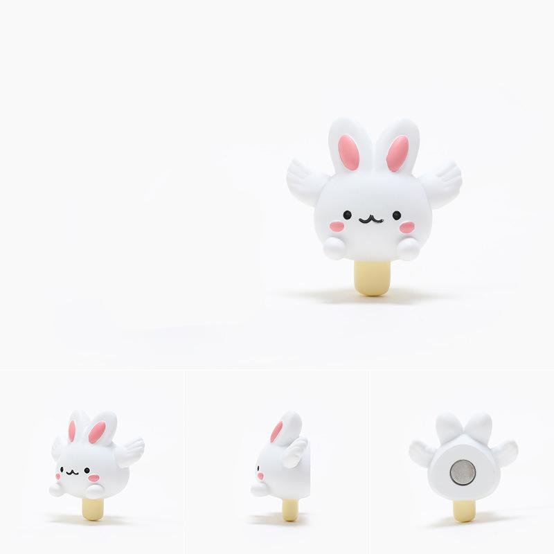 Rabbit Magnetic Refrigerator Magnet Creative Diy Refrigerator Sticker Decoration Resin Sticker Po Wall Gift Toy