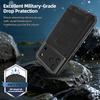 Coque de téléphone étanche IP68 pour iPhone 17 Pro Max Métal + Couvercle en Silicone avec Protection d'Écran