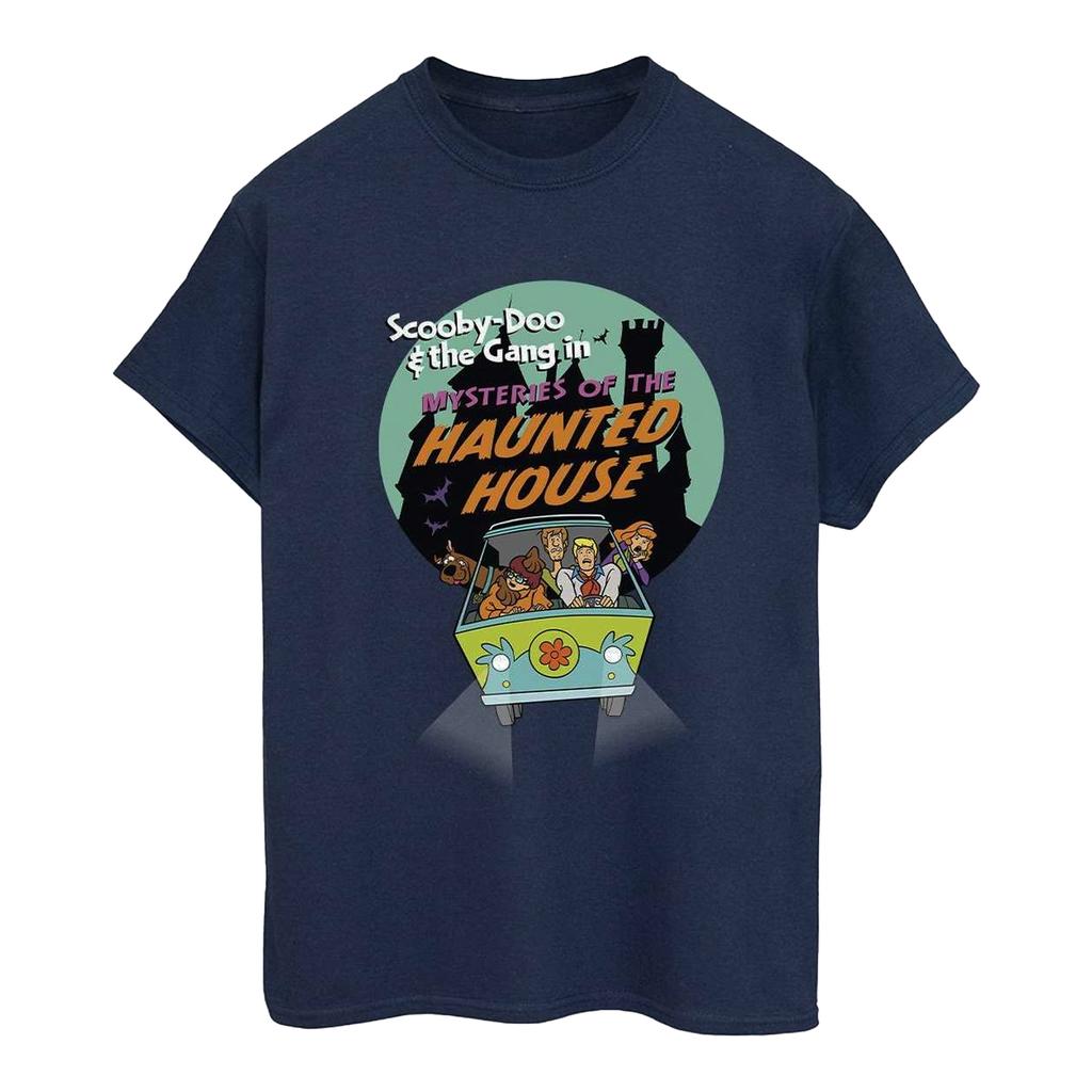 Scooby Doo Womens/Ladies Haunted House Cotton Boyfriend T-Shirt