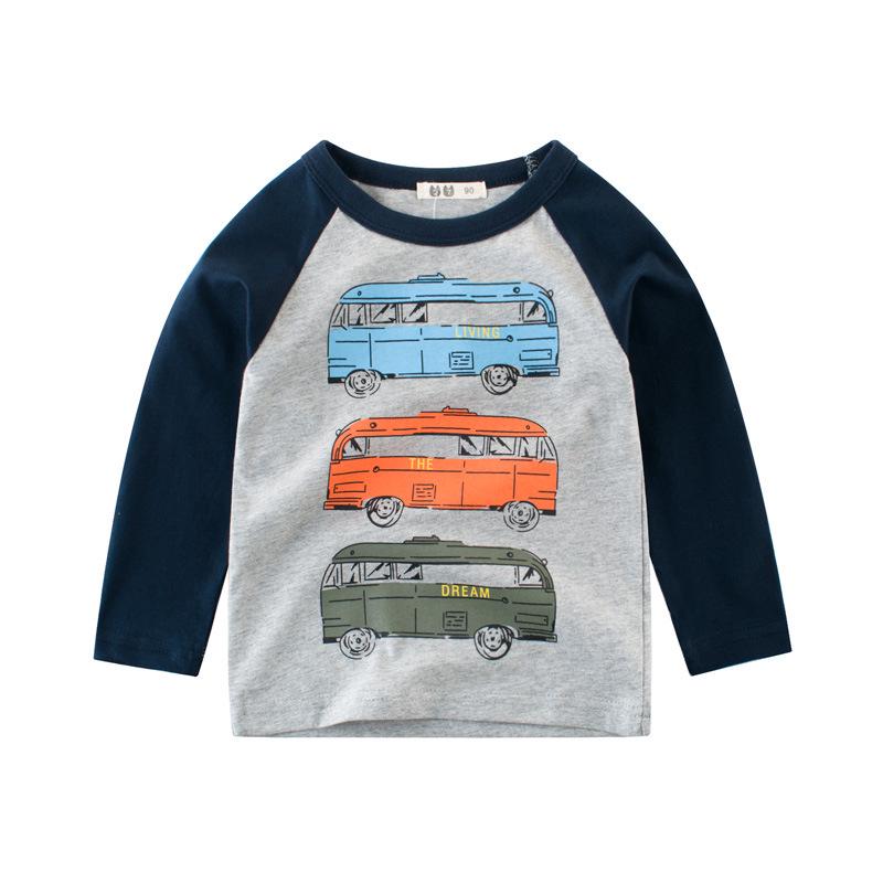 27KIDS New 2024 Autumn Korean Style Boys Long Sleeve T-Shirt & Baby Base Layer Shirt 120 cm
