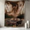 Supernatural Wall Tapestry Aesthetic Wall Hanging Printed Fabric Blanket Decorative Tapestries For Bedroom Living Room Home Decor