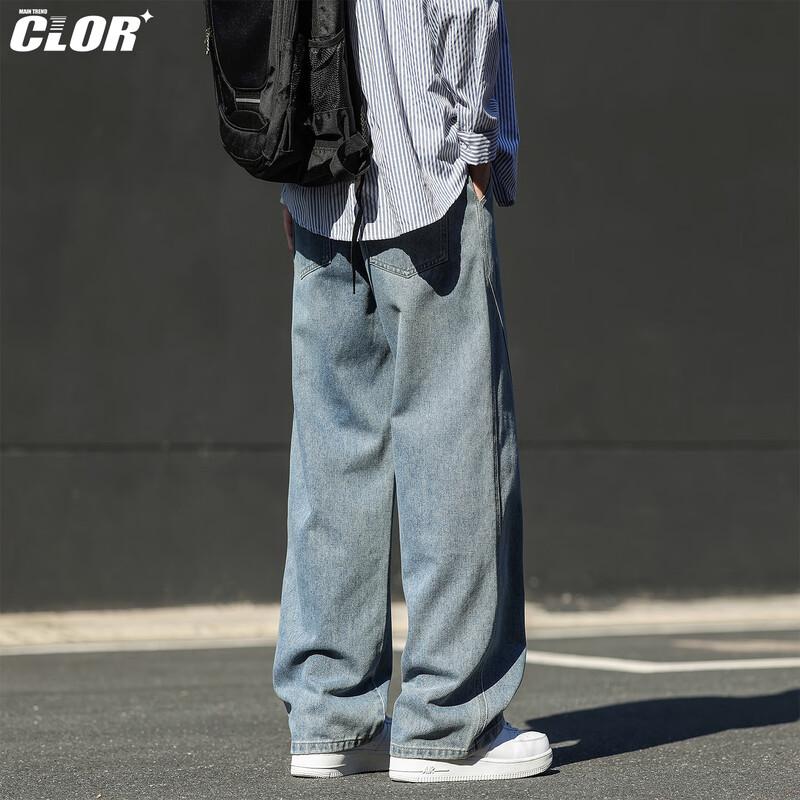 CLOR Men's Retro High-Street Curved Jeans NZ24