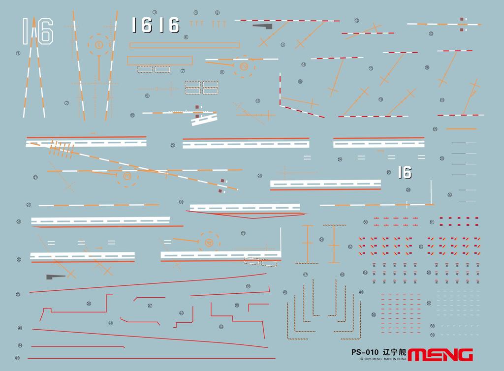 Meng Model Chinese Navy Aircraft Carrier Liaoning Plastic Model MPS010 1/700 (Ship)