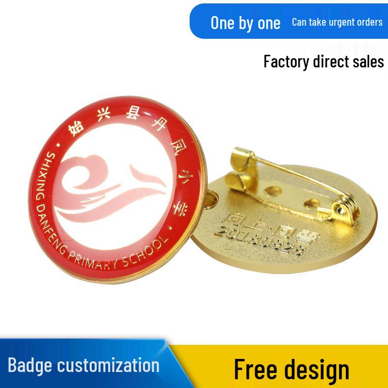 Custom Metal Badges: School, Class, Company Logos, Anniversary, Cartoon Brooches, Enamel Badges, Commemorative Medals