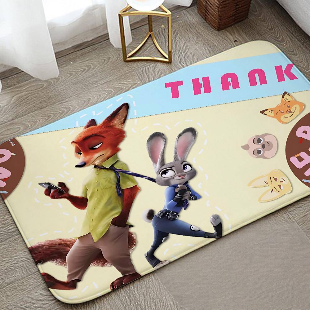 Cartoon C-Zootopia-A Floor Mat Living Room Rug For Bedroom Welcome Mat Outdoor Rug