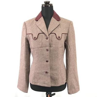 Renoma PARIS Blazer Jacket Women’s M Red Brown(USED)
