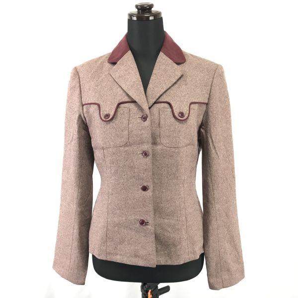 

renoma PARIS Blazer Jacket Women’s M Red Brown(USED)