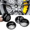 Auto Accessories 4PCS 56mm Wheel Hub Center Cap Sticker for Renegade Wrangler JK Grand Cherokee Compass Patriot Rim Decal