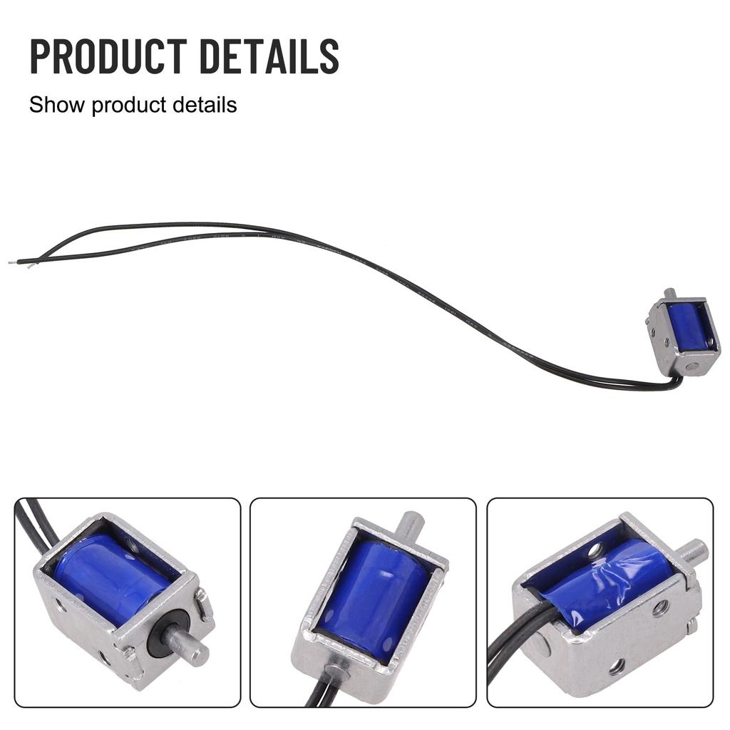 DC 5V 12V Trekktype Mini DC Elektromagnet Ramme Fjær Solenoidmagnet