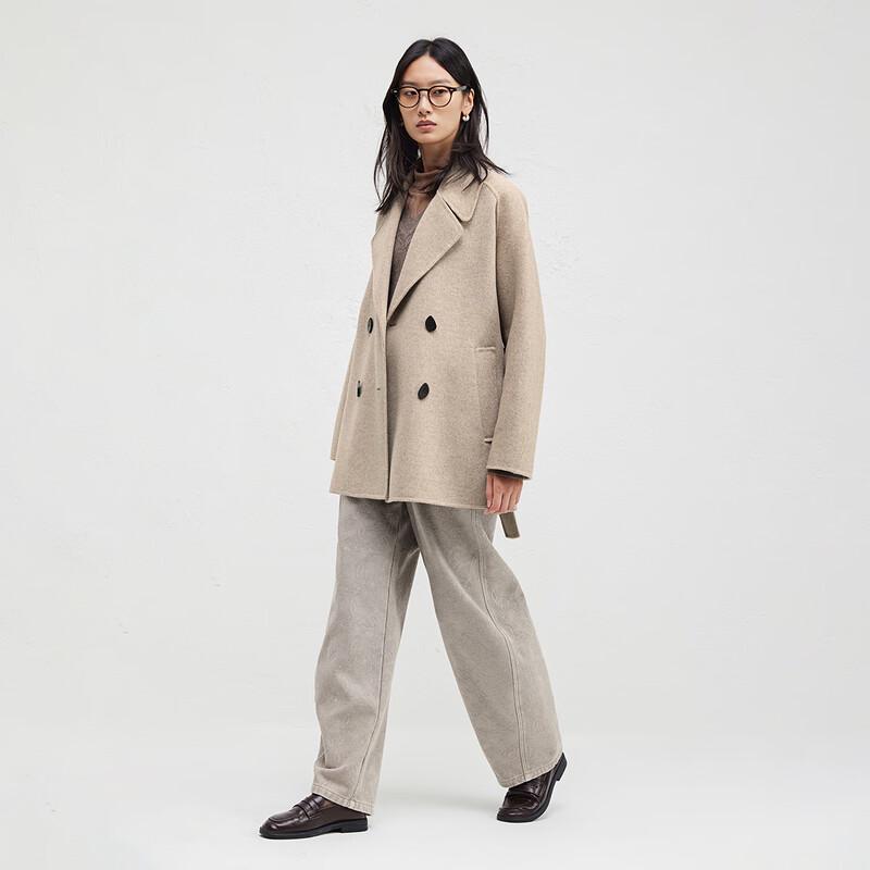 Broadcast Women's Wool Blend Short Suit Collar Coat
