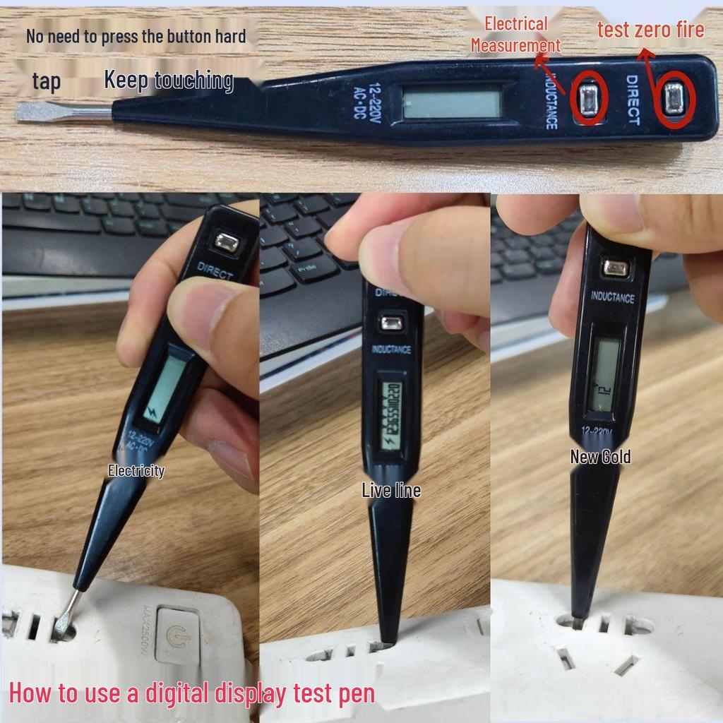 12-Piece Universal Household Tool Set: Digital Display Electric Pen, Screwdriver & Multifunctional Repair Kit