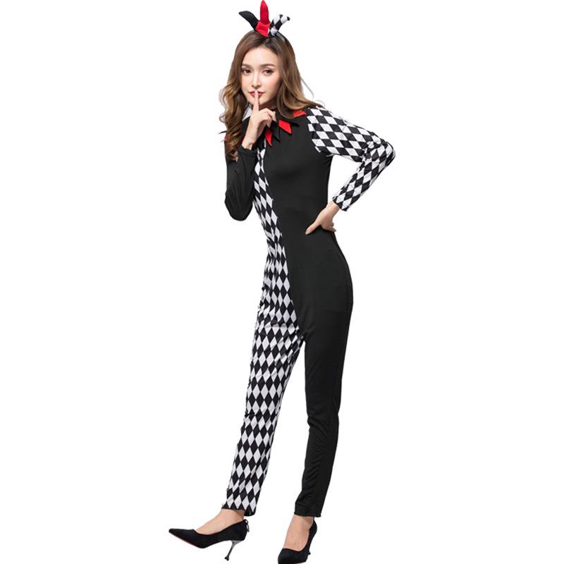 Clown Suit Female Dress Up Cosplay Festival Suit New Halloween Costume Adult Female