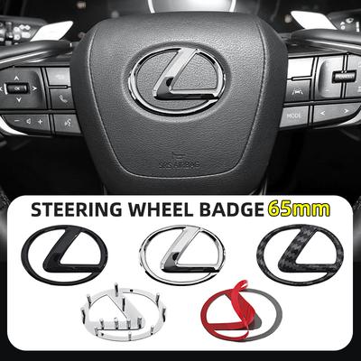 ABS 3D Car Steering Wheel Cover Sticker Badge Decoration Auto Accessories For CT200H ES Fsport GS GX IS LS LX NX RX UX CT