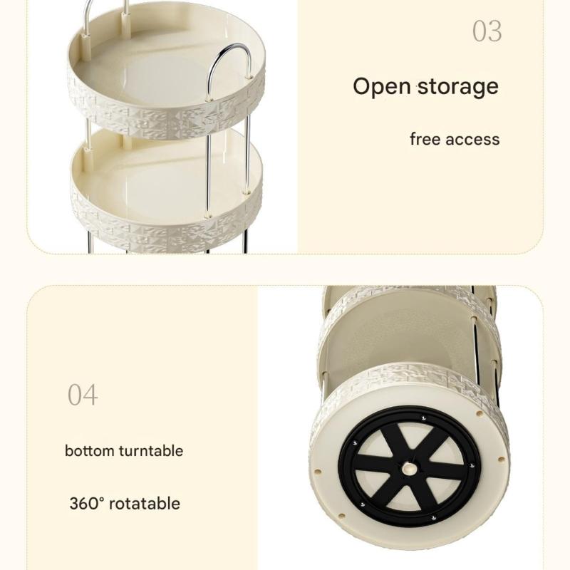 360 Degree Rotating Storage Tray Cosmetic Accessories Organiser Kitchen or Bathroom Organization Solution