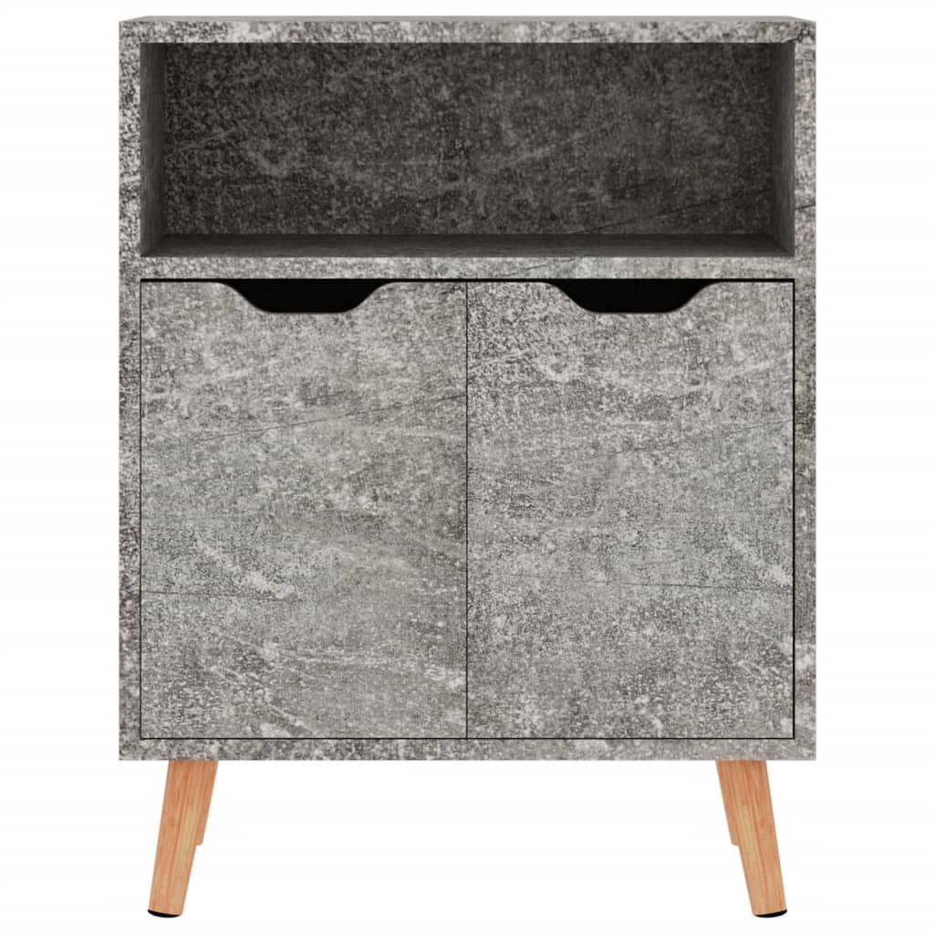 Vidaxl Szafka, Szarość Betonu, 60X30X72 Cm, Materiał Drewnopochodny