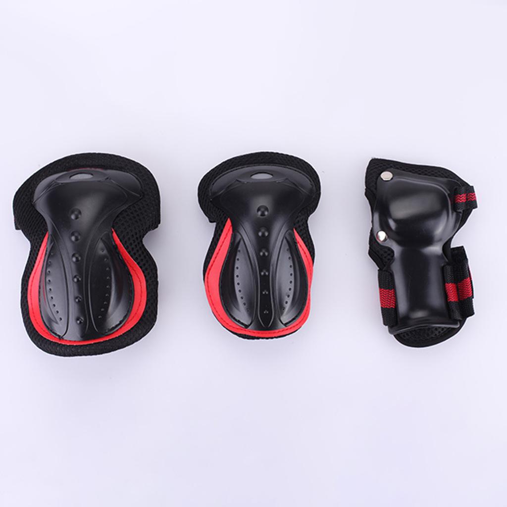 Skateboard Pads Knee Pad Protective Gear Set Wrist Elbow Safety Guard Cycling Outdoor