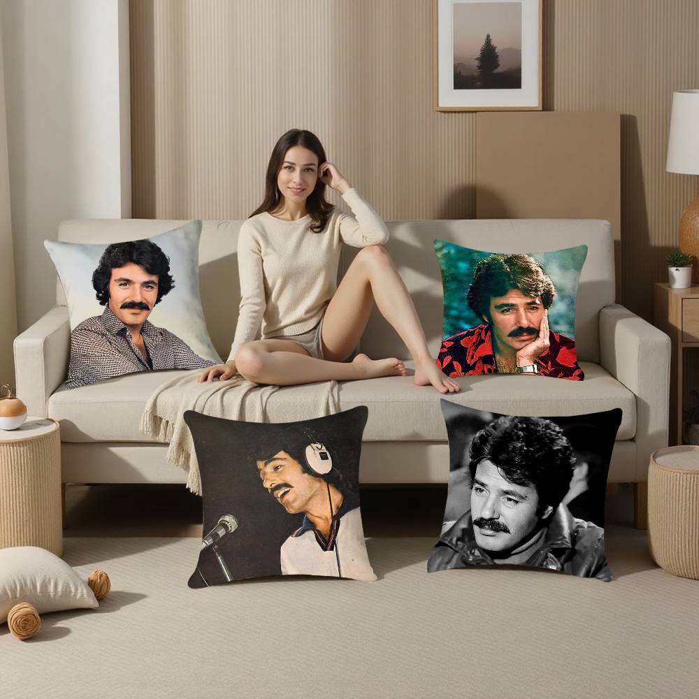 Pillow Case Sofa Living Room Bedroom Double-sided Printing Singer Ferdi T-Tayfur Square Cushion Nap Time Pillow Case