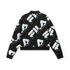 FILA Comfortable Trendy Minimalist Jacket Women Jackets Black F11W118558F-BK