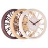 12 inch Retro Wall Clock Hollow Pattern Round Non Ticking Decorative