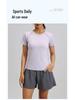 Juyi Tang Women's Breathable Round Neck Yoga Top - Slimming, Sporty, and Versatile