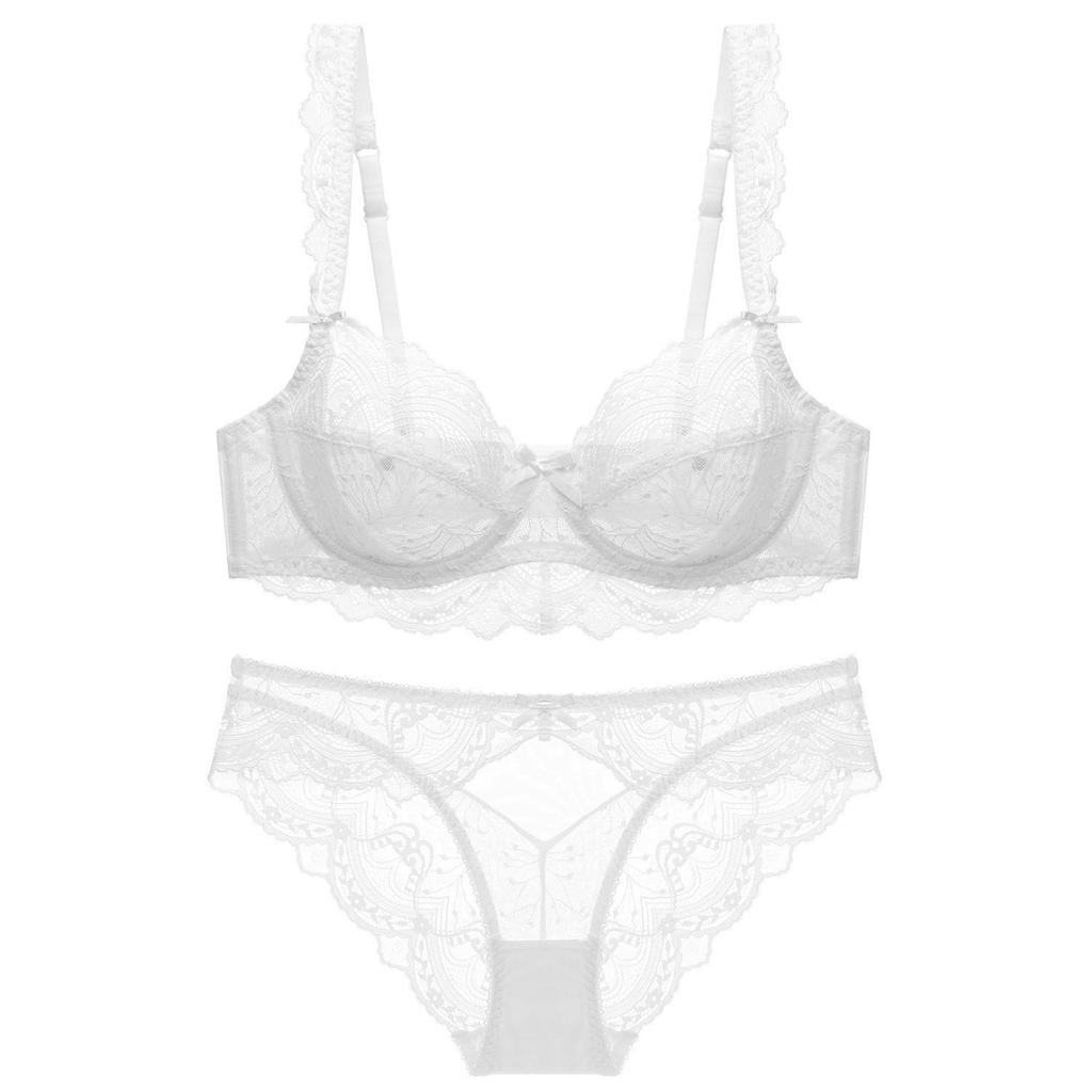 Krajková sexy ultratenká push-up podprsenka pro ženy