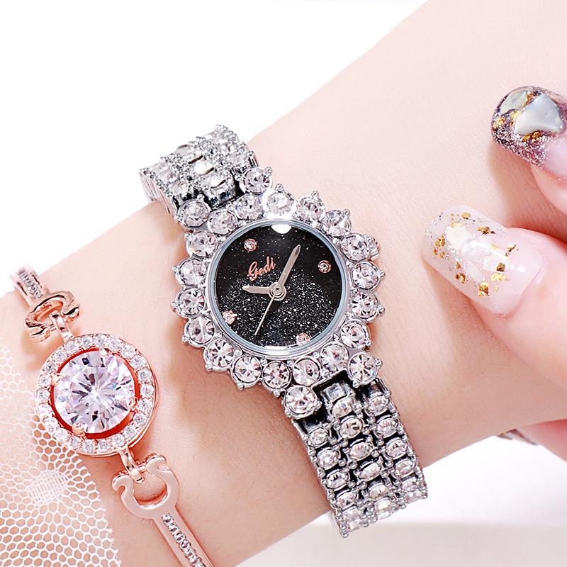 Light Luxury Full Diamond Women's Watch Niche Quartz Watch Women's Fashion Gypsy Star Watch Watch Diamond