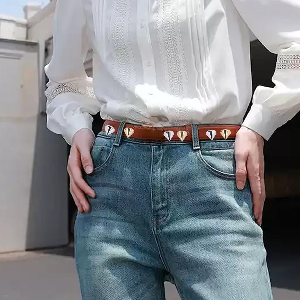 100PCS Conical Rivets Flat Back Cone Shaped Spike Studs for Clothing Decoration and Craft Projects 50 Gold 50 Silver 10x8mm