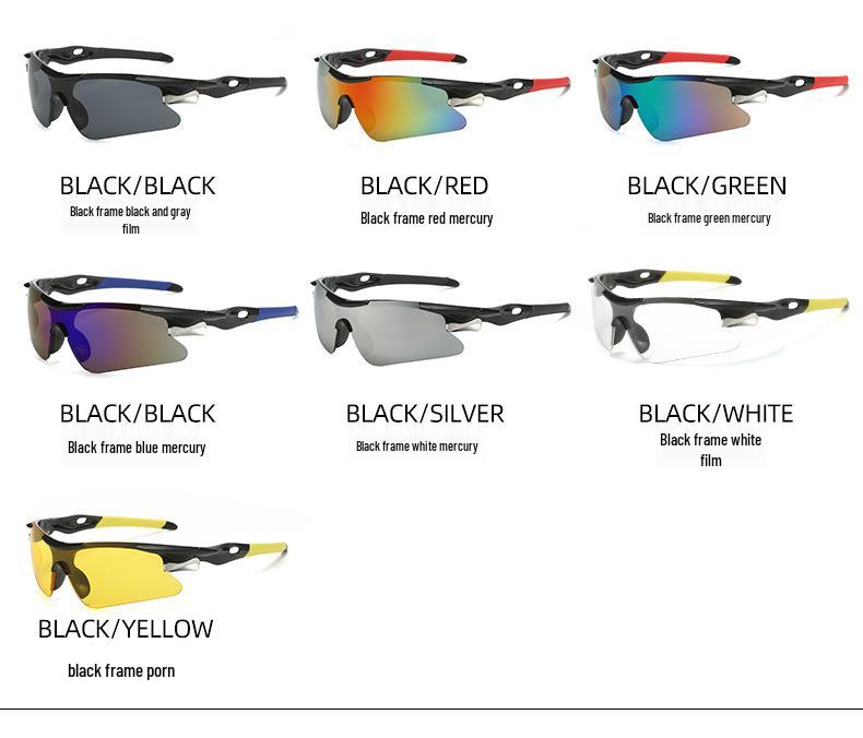 European & American Cycling Sunglasses - Outdoor UV Protection, Colorful 9206 Sports Sunglasses.