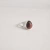 Natural Black Rhodonite Gemstone 925 Sterling Silver Jewelry Partywear Red Ring RR-46-25