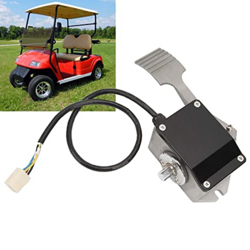 1 Stück Metall-Gaspedal Rutschfestes Beschleunigerpedal 0-5V Gaspedalsensor Ersatzteile für EV-Carts Elektrofahrzeug