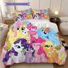 Magical Pony Gathering Threepiece Set 1 Duvet Cover 2 Pillowcase Without Core Duvet Cover And Pillowcase Bedding Set