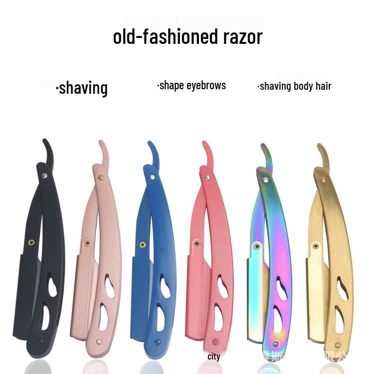 Vintage Manual Beard & Shaving Razor Set with Stand