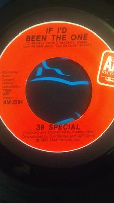 7inch Record 38 SPECIAL - If I'd Been The One AM2594 A&M Records 1983 US Rock Used