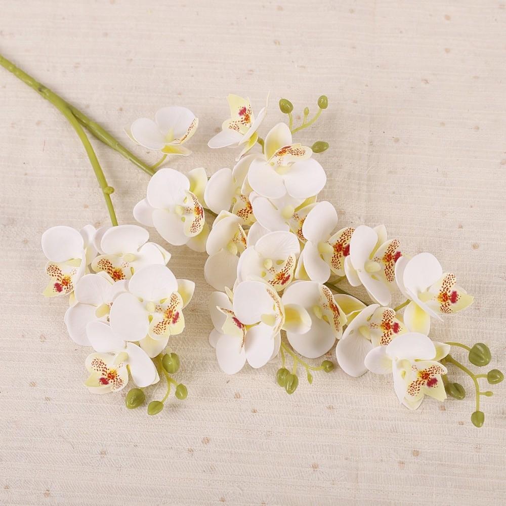 

21 Heads Artificial Butterfly Orchid Flower Real Touch Simulation Plant Living Room белый