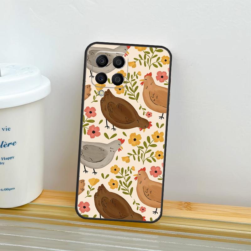 Chicken Pattern Case For Samsung Galaxy M21 M31 M11 M13 M54 M34 M14 M56 M36 M16 M53 M32 M52 M35 M55 M15 M06