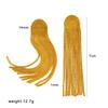 Mei Shi Duo European 18K Gold Tassel Earrings, Stainless Titanium Steel, Fashionable Long Dangle Accessories for Women