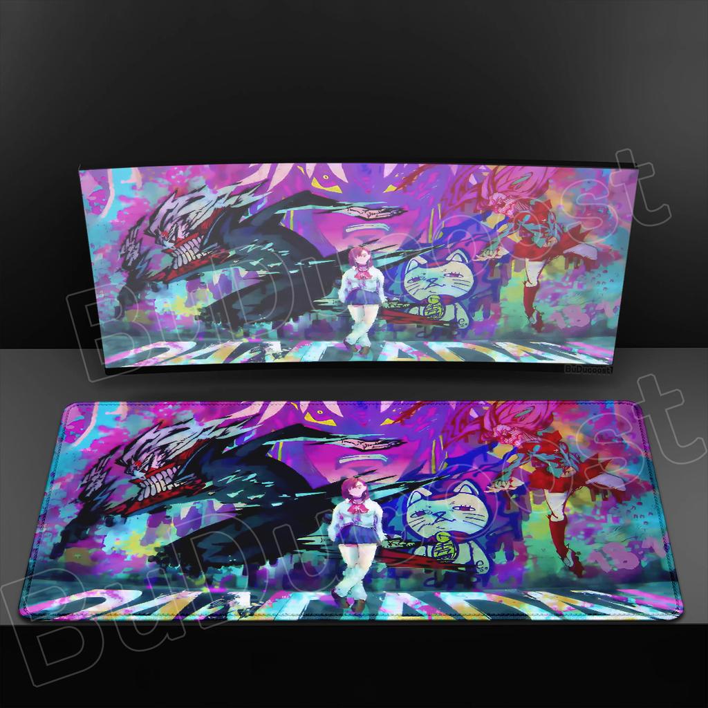 Ayase Momo Takakura Ken Seiko Manga Mouse Pad PC Gaming Accessories 400x900mm Non-slip Laptop Keyboard Mat Anime Dandadan Carpet