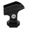 1.95cm Microphone Clip Holder Plastic Mic Clip Stand with Hot Shoe and 1 4 Inch Screw Hole for DSLR Camera