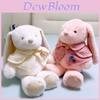 Plush Rabbit Stuffed Animal Sitters With Cloak And Flower Decor For Girls Gift And Home Decor