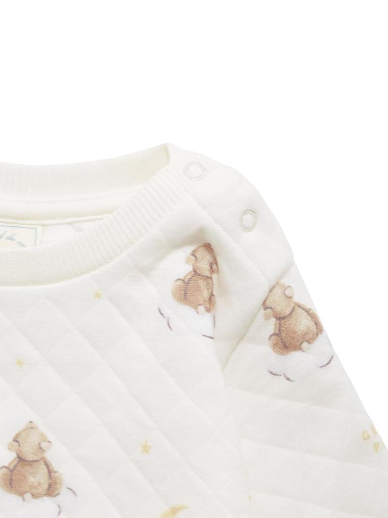 Limited edition BABY dreamy bear print pullover PBCT245486 CRM 70 [Gelato Pique]