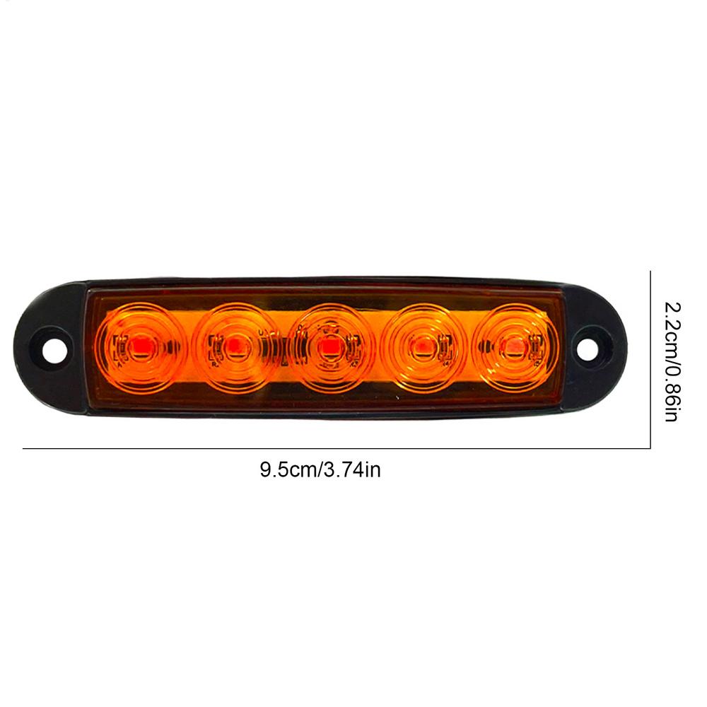 

5 LED truck side lights high brightness width lights Waterproof Truck LED Side Marker Lights Clearance Indicator Lamp Lights оранжевый