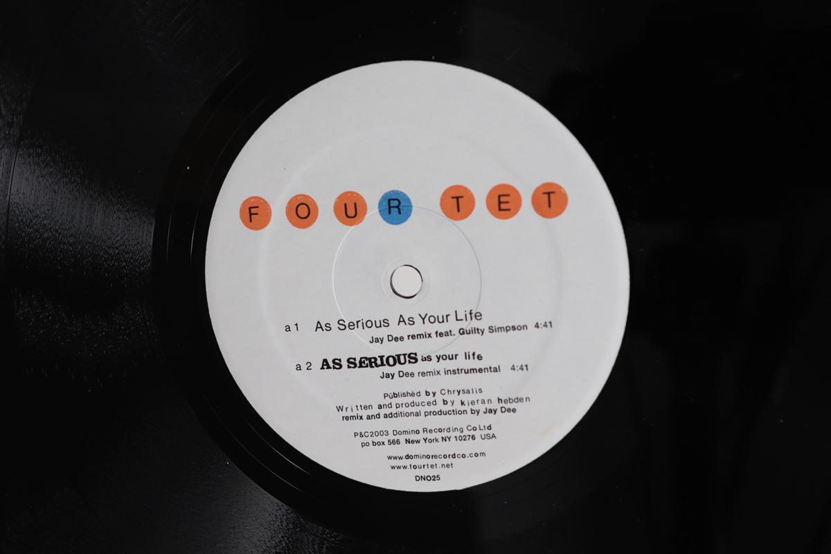 

12-дюймовая пластинка FOUR TET As Serious As Your Life DNO25 DOMINO 2003 США Танцевальная Электроника Б/У