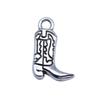 Cowboy Boot Charms Multi Color Alloy Pendants For Western Themed DIY Jewelry