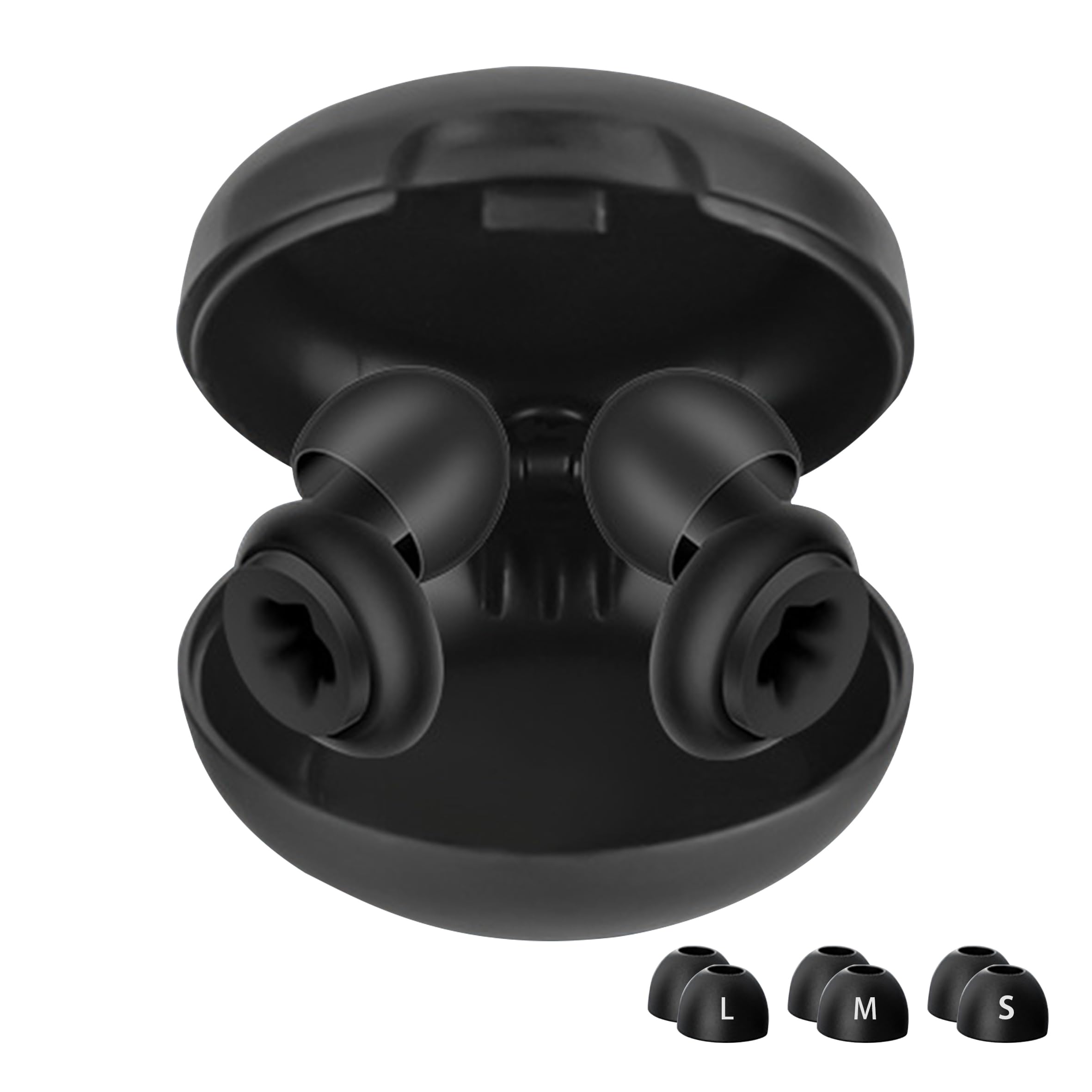 

для сна Беруши для полной звукоизоляции хороший звук высокий шум слух 35 дБ хороший легкий унисекс размеры L x 1 комплект [Под наблюдением профессионалов] сон, чёрный