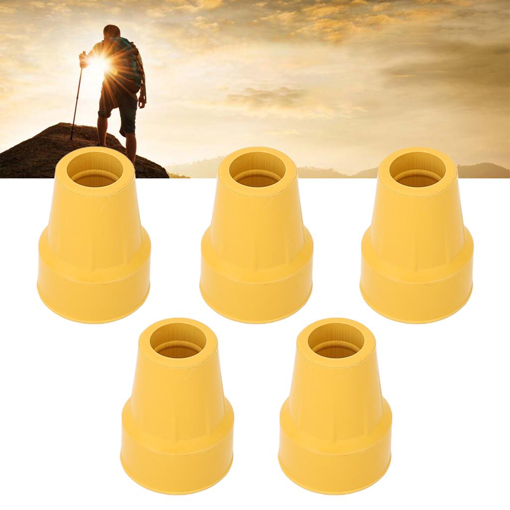 5Pcs Krückenspitzen 22mm Reifentextur Rutschfeste Sichere Verschleißfeste Korrosionsschutz Dicken Gummi-Stockspitze