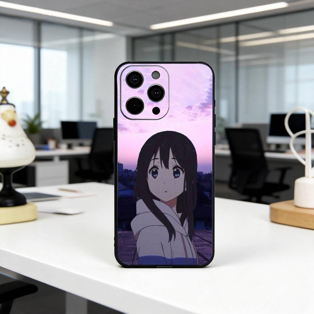 T-Tamako Market K-Kitashirakawa Phone Case For iPhone 17,16,15,14,13,12,11 Plus,Pro Max,XS,Soft Silicone Black Cover