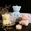 Plüschtexturform Herz Teddybär Kerzenform Bärenkerzenform Flexibel Für DIY-Bastelarbeiten Kerzenherstellung Gipsbasteln