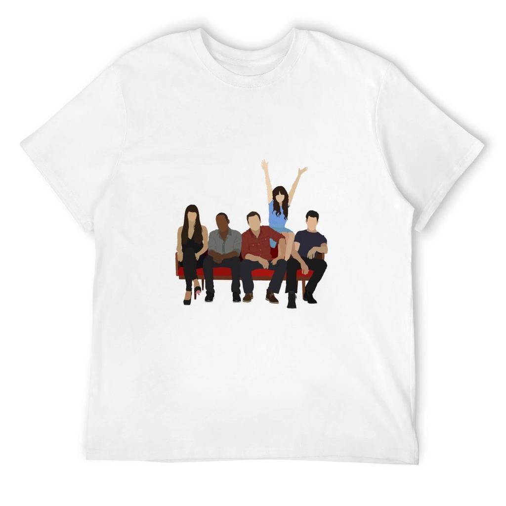 New Girl characters T-Shirt customizeds Blouse mens t shirts casual stylish